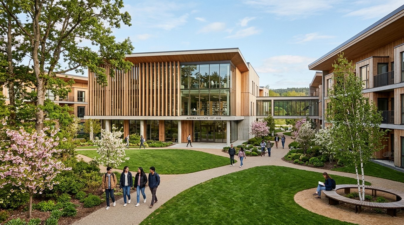 Modern academic campus and boarding facilities